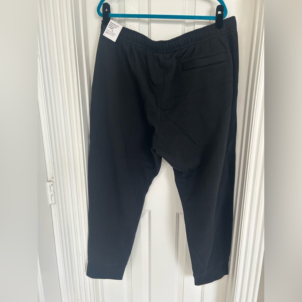 Nike Black Sweat Joggers with White Swoosh Logo - Picture 3 of 8